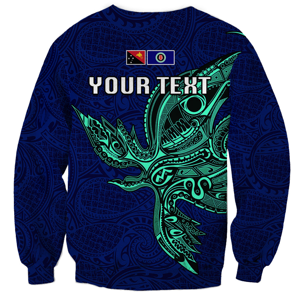 Custom Papua New Guinea Bougainville Sweatshirt PNG Birds Of Paradise Polynesian Arty Style LT03 - Polynesian Pride