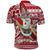 Hawaii Mele Kalikimaka Polo Shirt Santa Claus Surfing with Hawaiian Pattern Striped Red Style LT03 - Polynesian Pride
