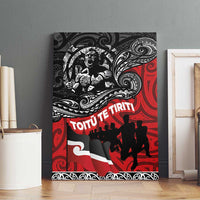 Aotearoa Toitu Te Tiriti Canvas Wall Art Honoring Te Tiriti o Waitangi Maori Haka
