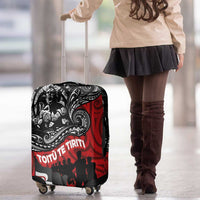 Aotearoa Toitu Te Tiriti Luggage Cover Honoring Te Tiriti o Waitangi Maori Haka