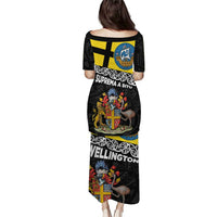 New Zealand Wellington Puletasi The Capital's Emblems Flag and Koru Art