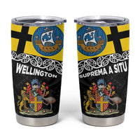 New Zealand Wellington Tumbler Cup The Capital's Emblems - Flag and Koru Art