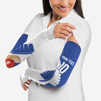 Custom New Zealand Cricket Arm Sleeves Kiwi Birds Haka Dance Blue Fern Sporty Style