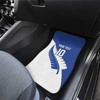 Custom New Zealand Cricket Car Mats Kiwi Birds Haka Dance Blue Fern Sporty Style