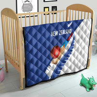 New Zealand Cricket Quilt Kiwi Birds Haka Dance Blue Fern Sporty Style