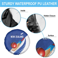 New Zealand Cricket Spare Tire Cover Kiwi Birds Haka Dance Blue Fern Sporty Style