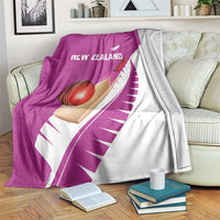 New Zealand Cricket Blanket Kiwi Birds Haka Dance Pink Fern Sporty Style