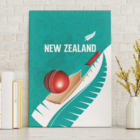 New Zealand Cricket Canvas Wall Art Kiwi Birds Haka Dance Turquoise Fern Sporty Style