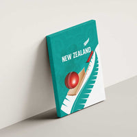 New Zealand Cricket Canvas Wall Art Kiwi Birds Haka Dance Turquoise Fern Sporty Style