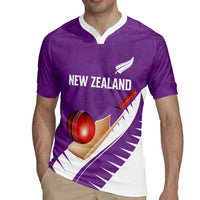 Custom New Zealand Cricket Rugby Jersey Kiwi Birds Haka Dance Purple Fern Sporty Style