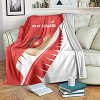 New Zealand Cricket Blanket Kiwi Birds Haka Dance Red Fern Sporty Style
