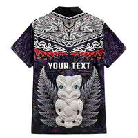 New Zealand Hei Tiki Family Matching Mermaid Dress and Hawaiian Shirt Maori Purple Papua Shell Pattern LT03 - Polynesian Pride