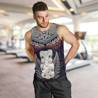 New Zealand Hei Tiki Men Tank Top Maori Purple Papua Shell Pattern LT03 Purple - Polynesian Pride