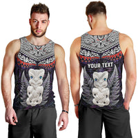 New Zealand Hei Tiki Men Tank Top Maori Purple Papua Shell Pattern LT03 - Polynesian Pride
