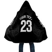 New Zealand Basketball Ta Moko Tribal Custom Cloak LT03 Unisex Black - Polynesian Pride