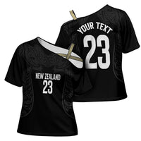 New Zealand Basketball Ta Moko Tribal Custom Cross Shoulder Shirt LT03 - Polynesian Pride