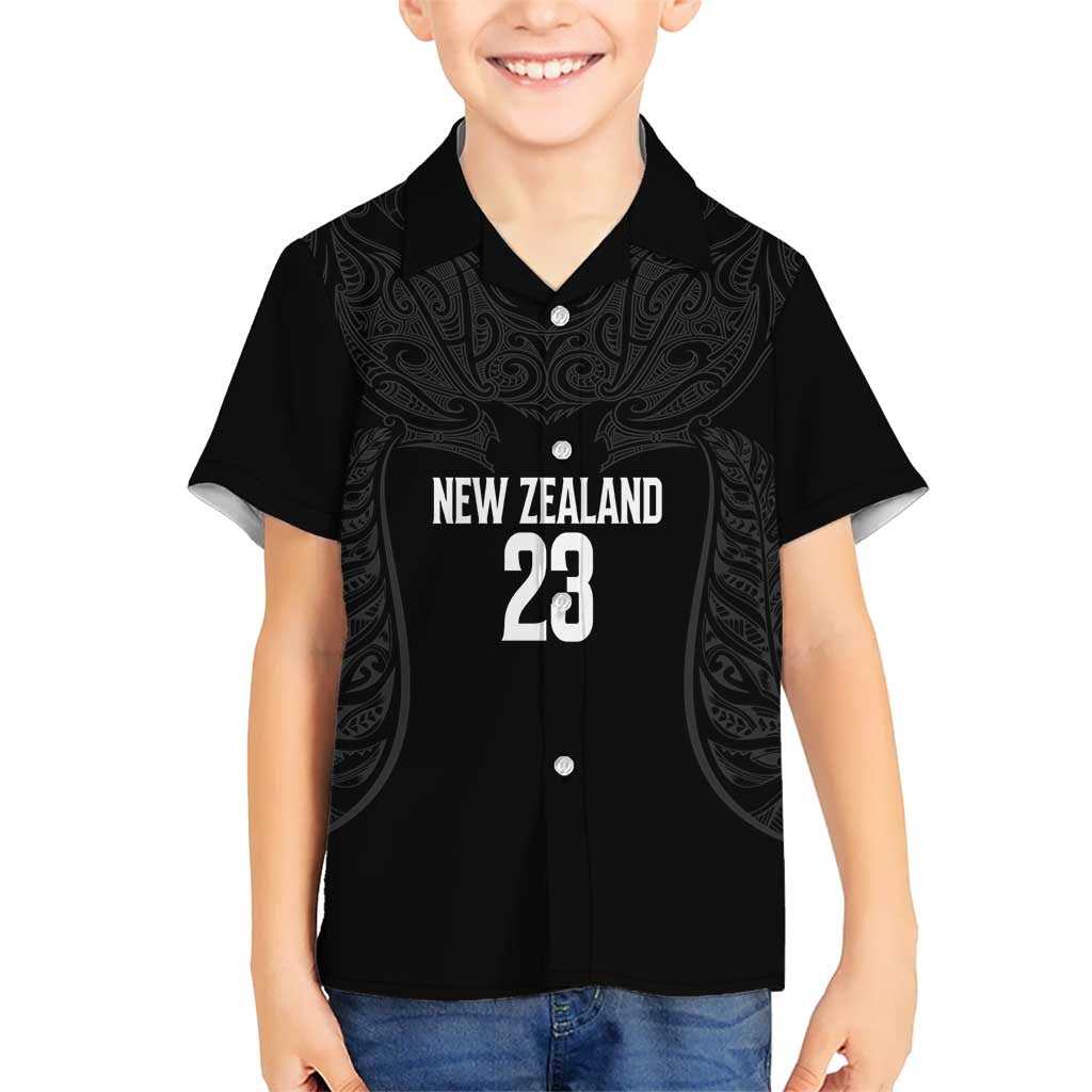 New Zealand Basketball Ta Moko Tribal Custom Kid Hawaiian Shirt