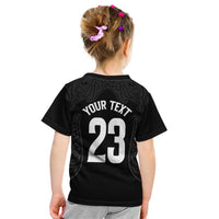 New Zealand Basketball Ta Moko Tribal Custom Kid T Shirt LT03 - Polynesian Pride