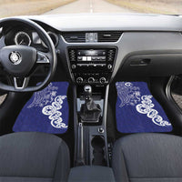 New Zealand Sea Animals with Maori Tribal Tattoo Car Mats Blue Color