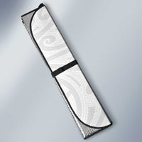 New Zealand Sea Animals with Maori Tribal Tattoo Auto Sun Shade White Color LT03 - Polynesian Pride