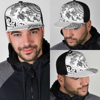 New Zealand Sea Animals with Maori Tribal Tattoo Mesh Trucker Cap White Color LT03 - Polynesian Pride