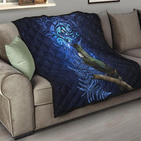 New Zealand Tui Bird Matariki Quilt Maori New Year with Galaxy Fern