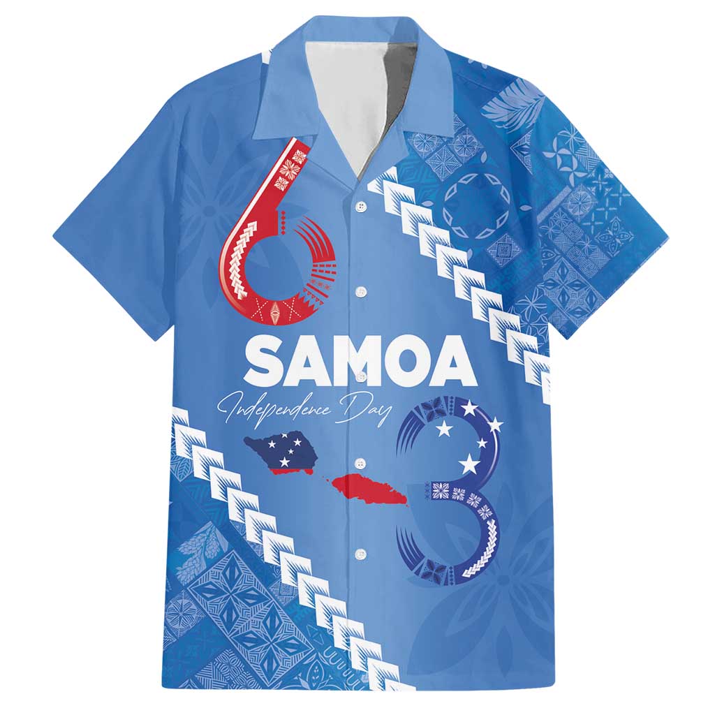 Samoa Independence Day Hawaiian Shirt Anniversary 63th-Siapo Art