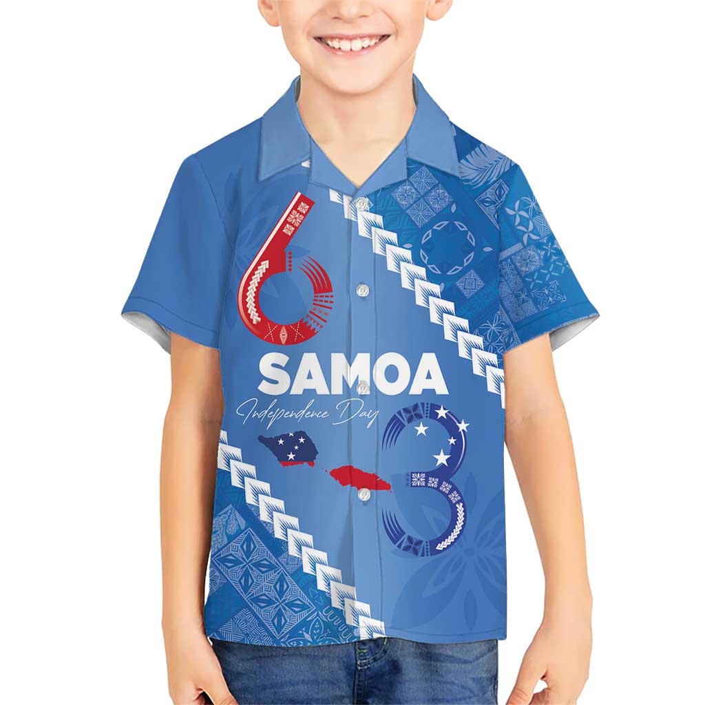 Samoa Independence Day Hawaiian Shirt Anniversary 63th-Siapo Art