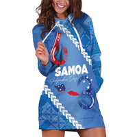 Samoa Independence Day Hoodie Dress Anniversary 63th-Siapo Art