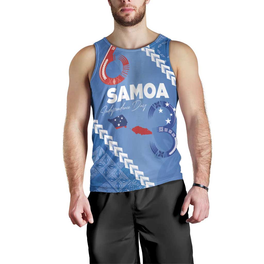 Samoa Independence Day Men Tank Top Anniversary 63th-Siapo Art