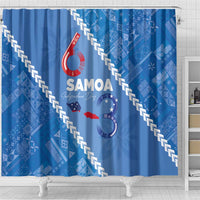 Samoa Independence Day Shower Curtain Anniversary 63th-Siapo Art