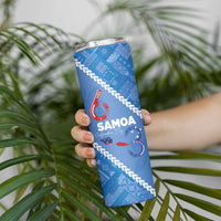 Samoa Independence Day Skinny Tumbler Anniversary 63th-Siapo Art