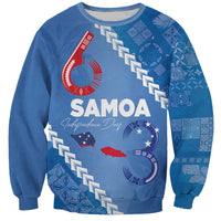 Samoa Independence Day Sweatshirt Anniversary 63th-Siapo Art