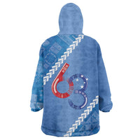 Samoa Independence Day Wearable Blanket Hoodie Anniversary 63th-Siapo Art