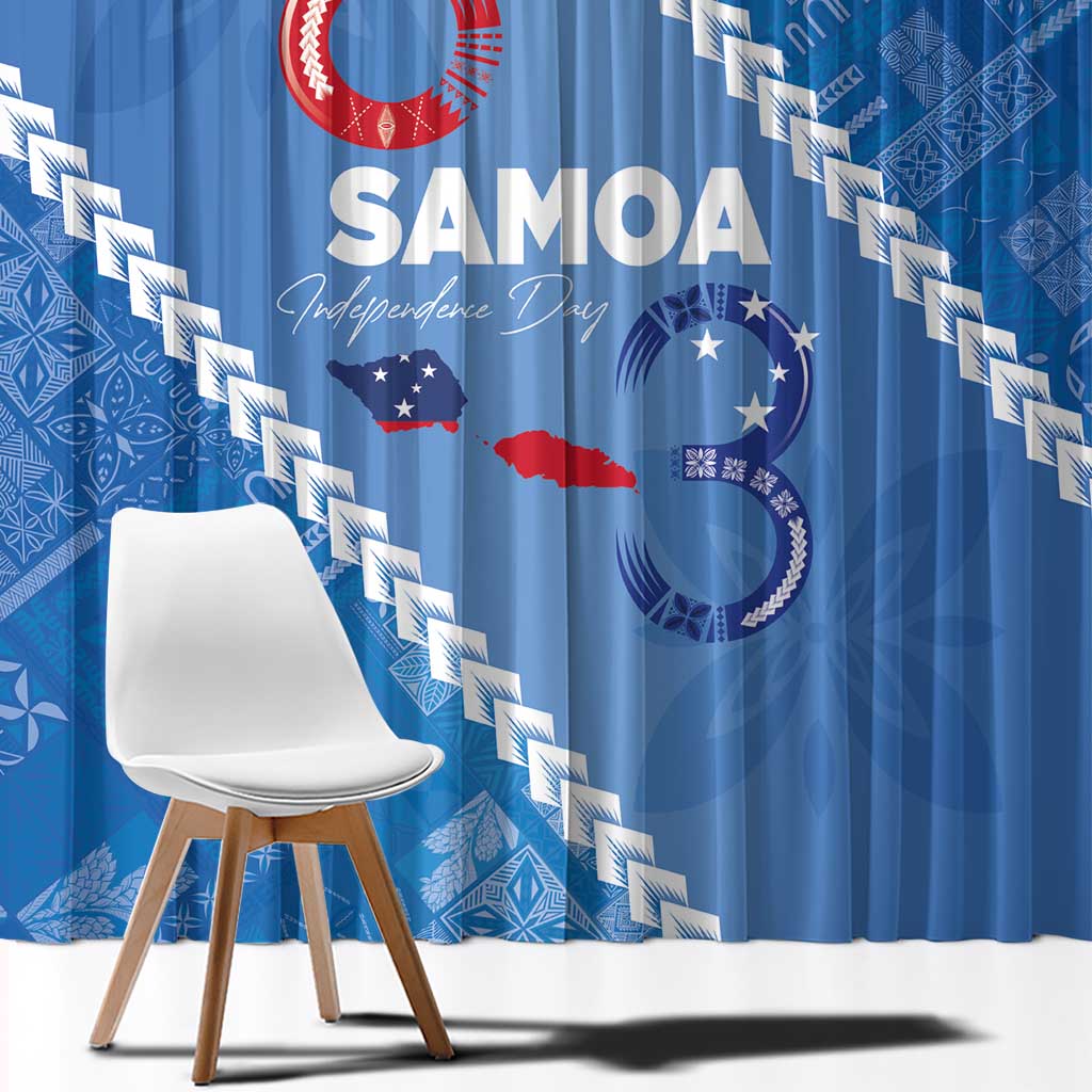 Samoa Independence Day Window Curtain Anniversary 63th-Siapo Art