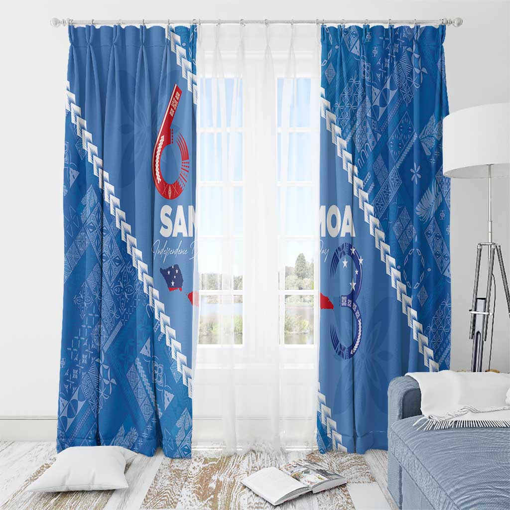 Samoa Independence Day Window Curtain Anniversary 63th-Siapo Art