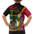 Vanuatu Nakamal and Plumeria Flowers Kid Hawaiian Shirt Polynesian Pattern