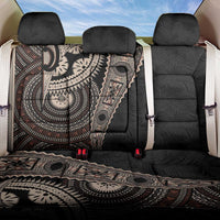 Fiji Traditional Masi Back Car Seat Cover Tapa Art Palm Leaves Pattern