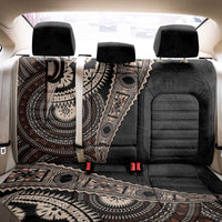 Fiji Traditional Masi Back Car Seat Cover Tapa Art Palm Leaves Pattern