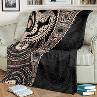 Fiji Traditional Masi Blanket Tapa Art Palm Leaves Pattern