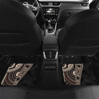 Fiji Traditional Masi Car Mats Tapa Art Palm Leaves Pattern