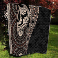 Fiji Traditional Masi Quilt Tapa Art Palm Leaves Pattern