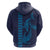 Aloha Hawaii Whale Kakau and Polynesian Tattoo Zip Hoodie Dark Navy Color