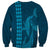 Aloha Hawaii Whale Kakau and Polynesian Tattoo Sweatshirt Light Blue Color
