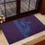 Aloha Hawaii Whale Kakau and Polynesian Tattoo Rubber Doormat Purple Color
