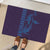 Aloha Hawaii Whale Kakau and Polynesian Tattoo Rubber Doormat Purple Color