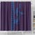 Aloha Hawaii Whale Kakau and Polynesian Tattoo Shower Curtain Purple Color