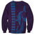 Aloha Hawaii Whale Kakau and Polynesian Tattoo Sweatshirt Purple Color