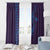 Aloha Hawaii Whale Kakau and Polynesian Tattoo Window Curtain Purple Color