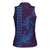 Aloha Hawaii Whale Kakau and Polynesian Tattoo Women Sleeveless Polo Shirt Purple Color